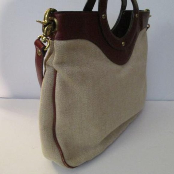 **Etienne Aigner Clutch 2-way Hoop Handle Satchel Clutch - Picture 3 of 10